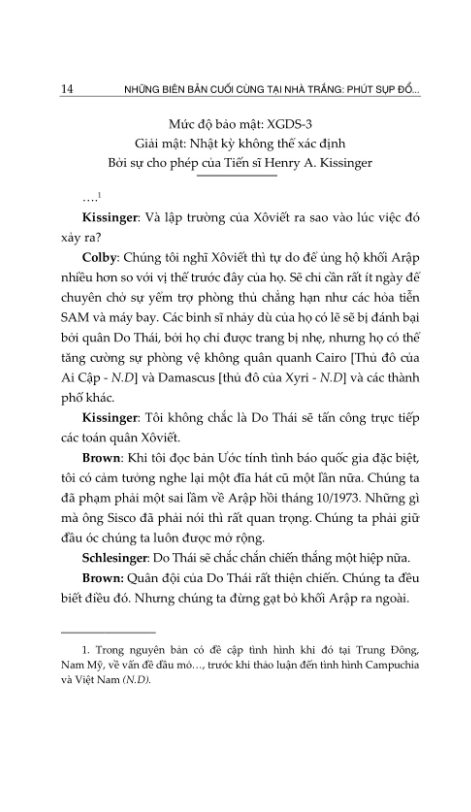 những biên bản cuối cùng tại nhà trắng - phút sụp đổ của việt nam cộng hòa