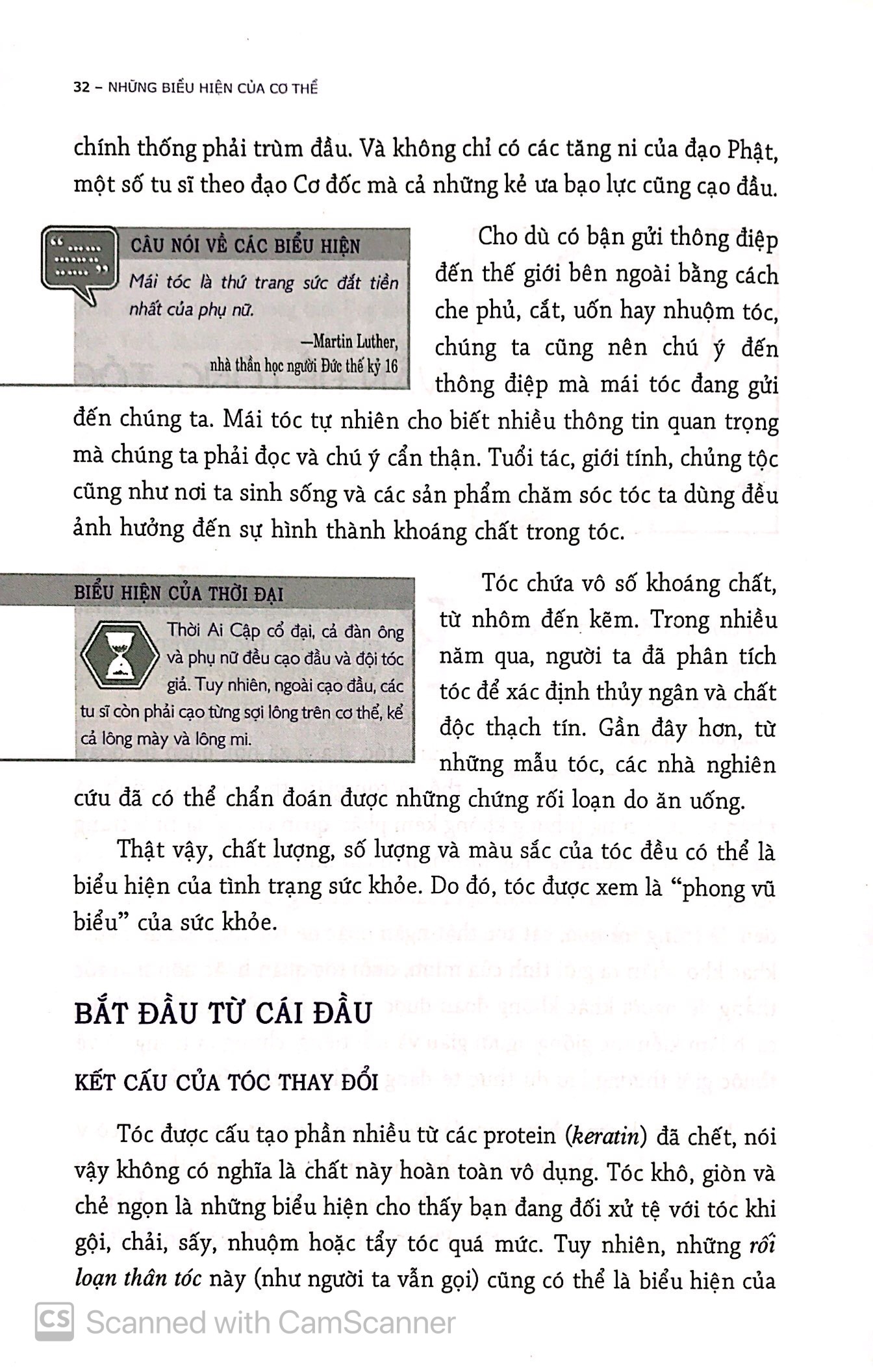 những biểu hiện của cơ thể