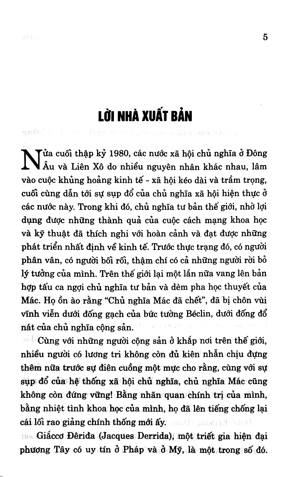 những bóng ma của mác