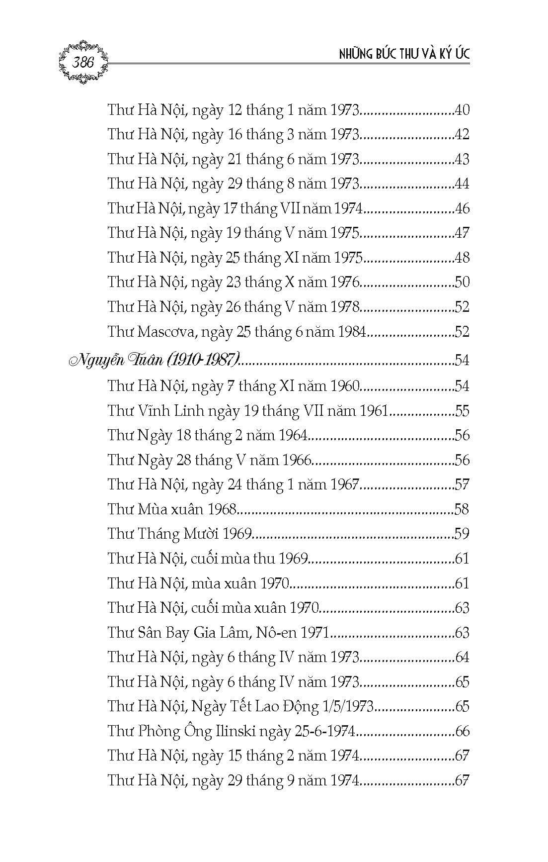những bức thư và ký ức