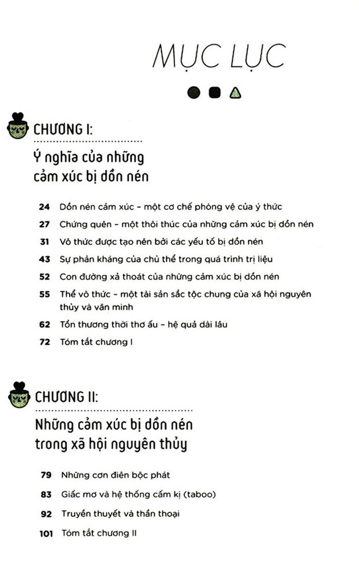 những cảm xúc bị dồn nén