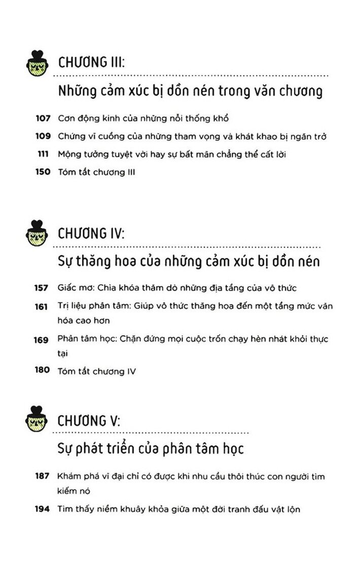 những cảm xúc bị dồn nén