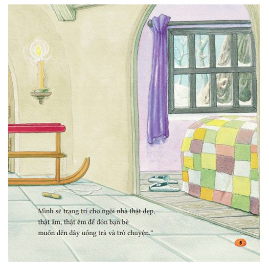 những câu chuyện ấm áp về tình bạn: ngôi nhà trong tuyết