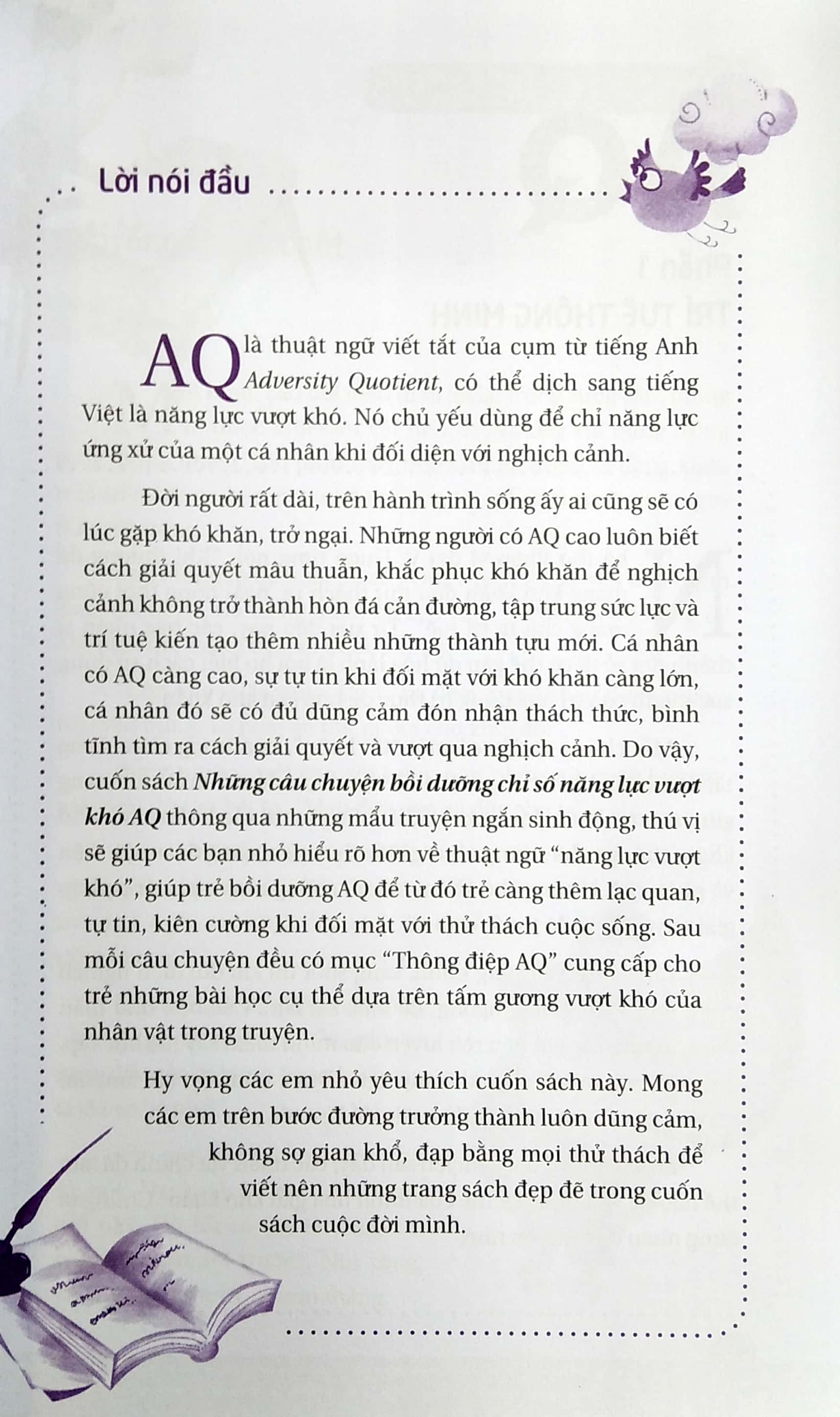những câu chuyện bồi dưỡng chỉ số năng lực vượt khó aq