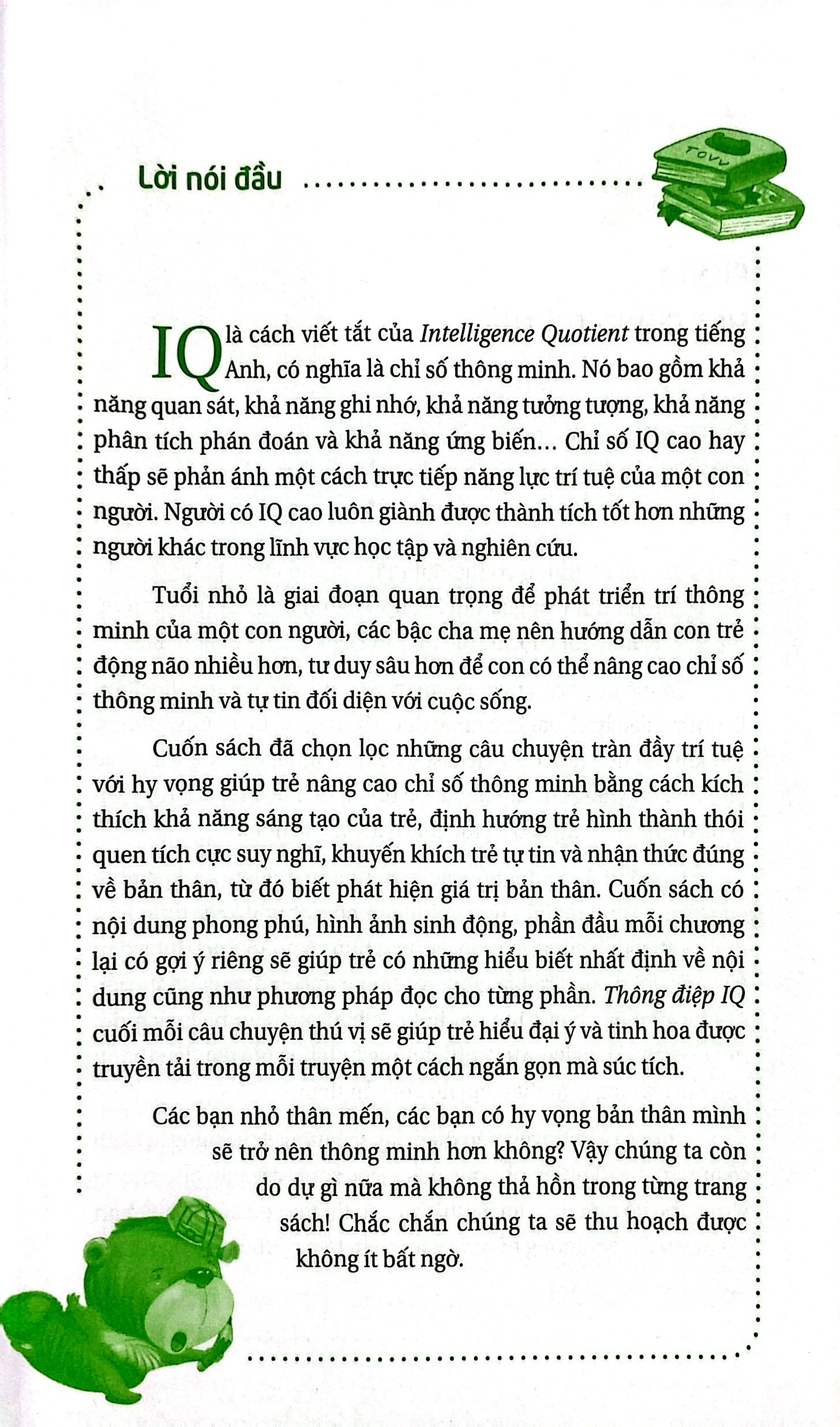 những câu chuyện bồi dưỡng chỉ số thông minh iq