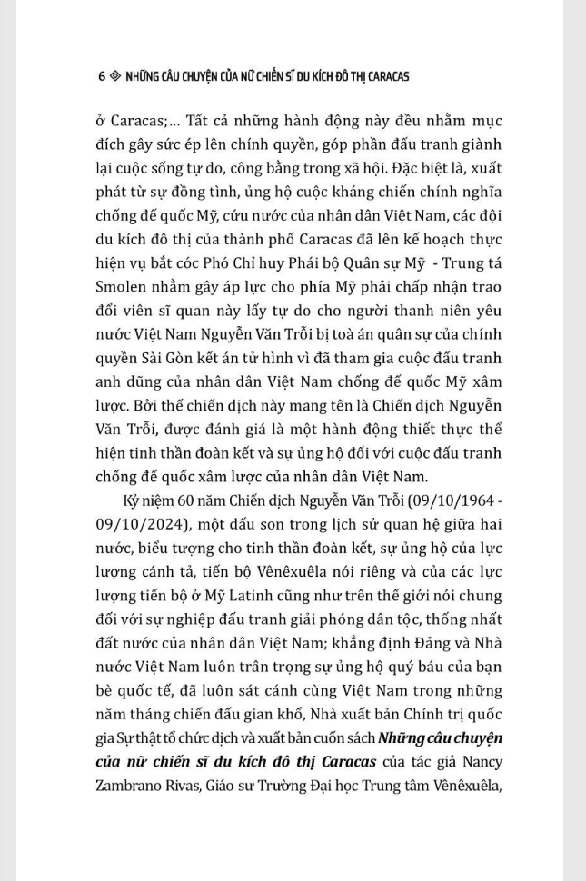những câu chuyện của nữ chiến sĩ du kích đô thị caracas