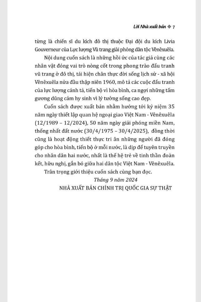 những câu chuyện của nữ chiến sĩ du kích đô thị caracas