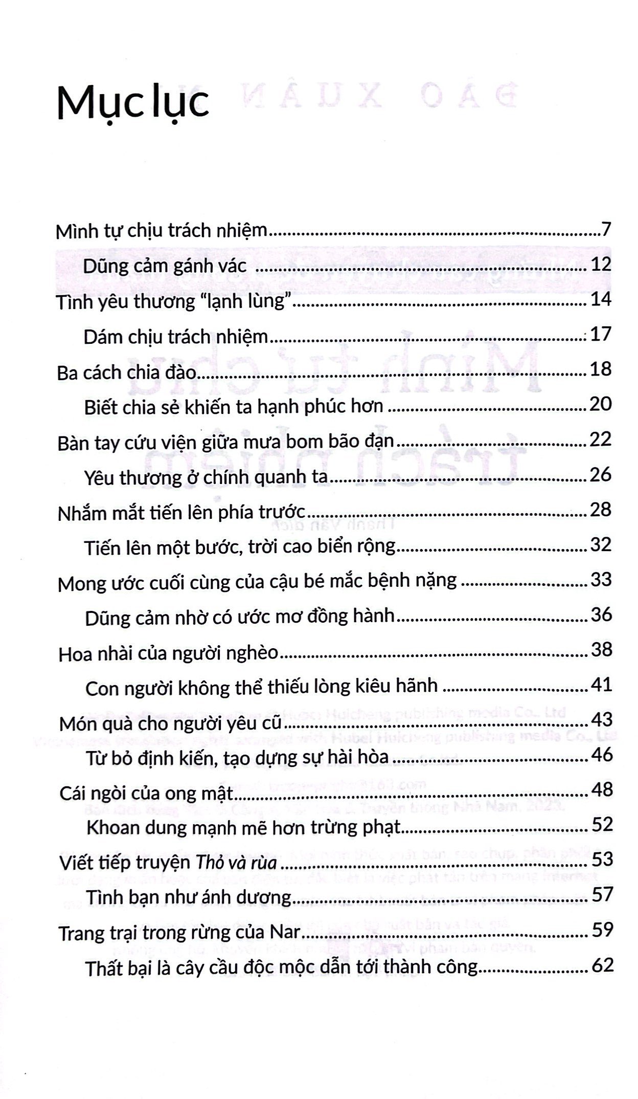 những câu chuyện để trưởng thành - mình tự chịu trách nhiệm