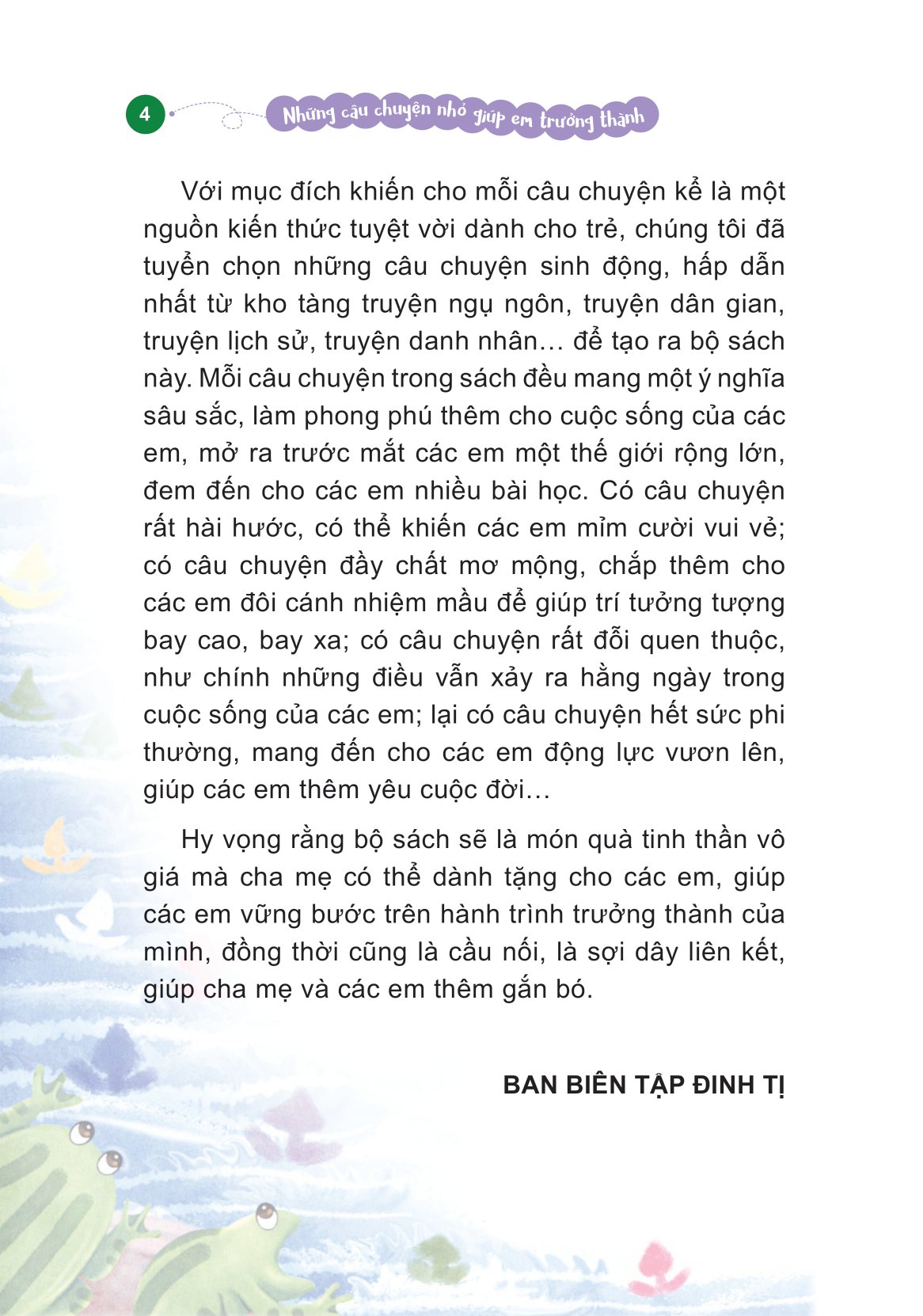 những câu chuyện nhỏ giúp em trưởng thành - tớ sáng tạo