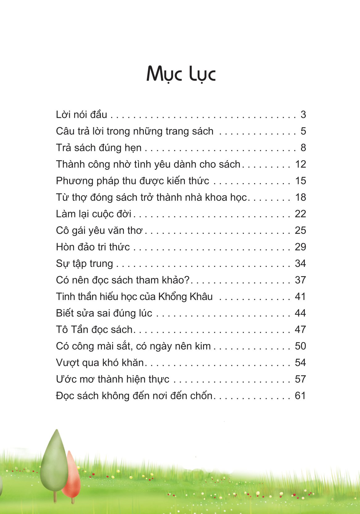 những câu chuyện nhỏ giúp em trưởng thành - tớ yêu đọc sách