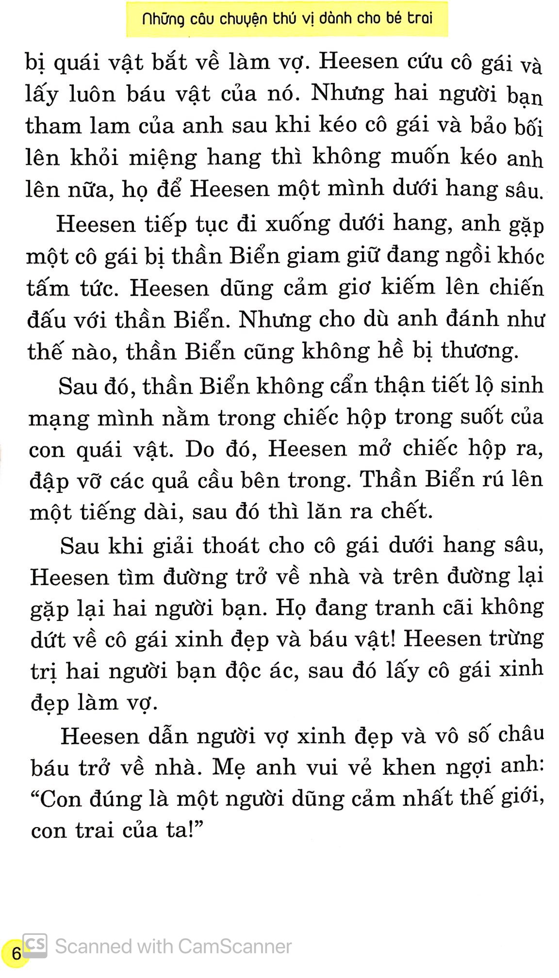 những câu chuyện thú vị dành cho bé trai