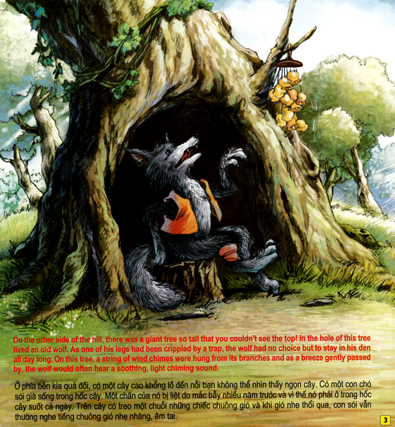 những câu chuyện thú vị giáo dục trẻ - âm thanh của những chiếc chuông gió (song ngữ anh - việt)