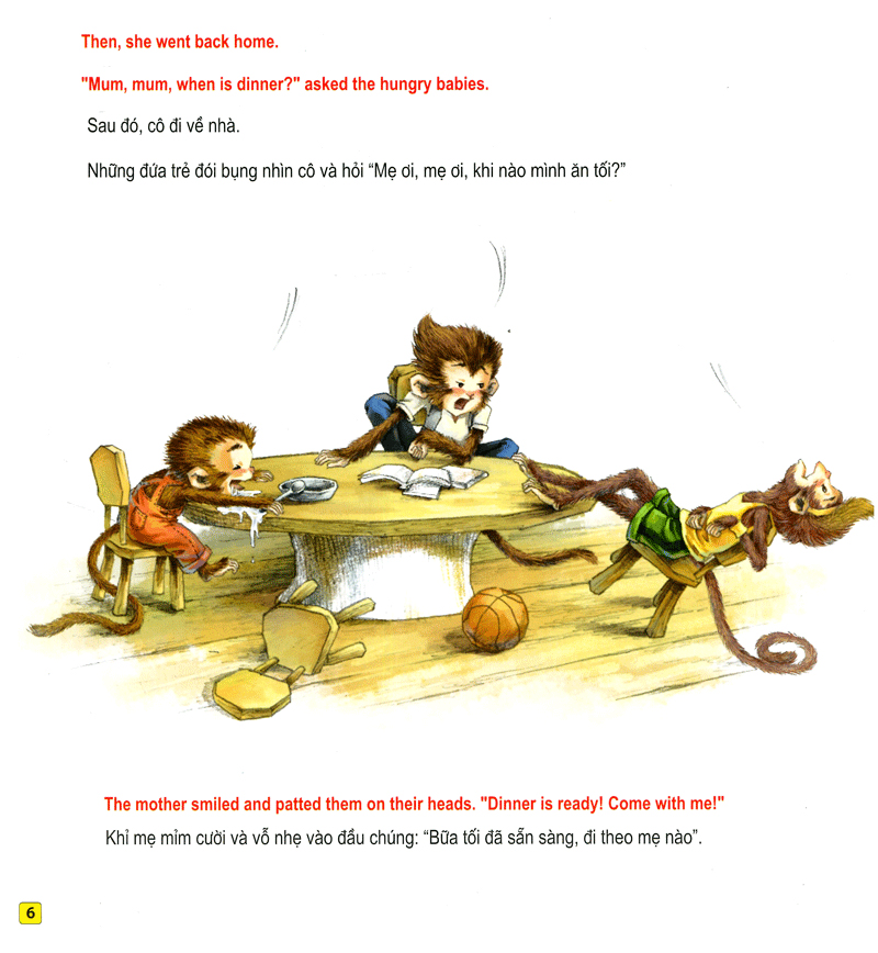 những câu chuyện thú vị giáo dục trẻ - bữa tối trên lá sen (song ngữ anh - việt)
