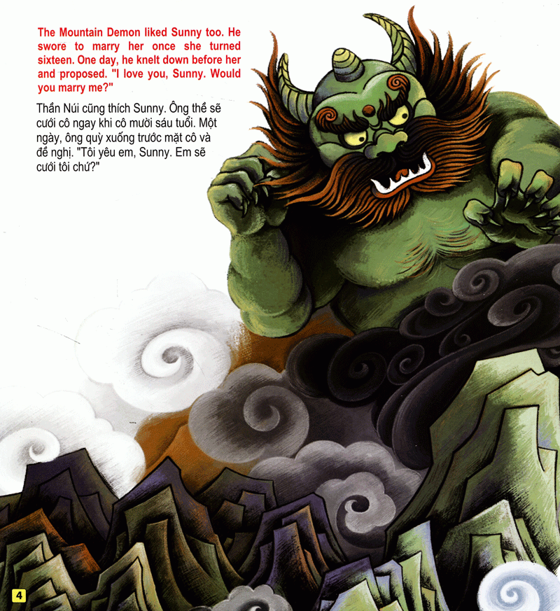 những câu chuyện thú vị giáo dục trẻ - câu chuyện về làng hoa hướng dương (song ngữ anh - việt)