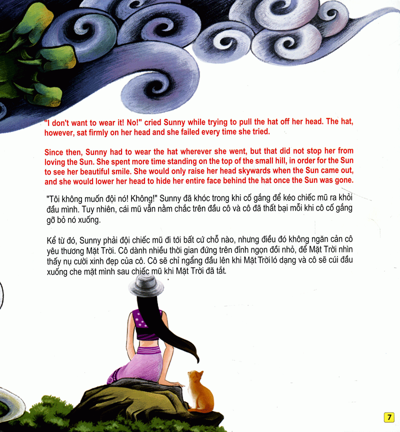 những câu chuyện thú vị giáo dục trẻ - câu chuyện về làng hoa hướng dương (song ngữ anh - việt)