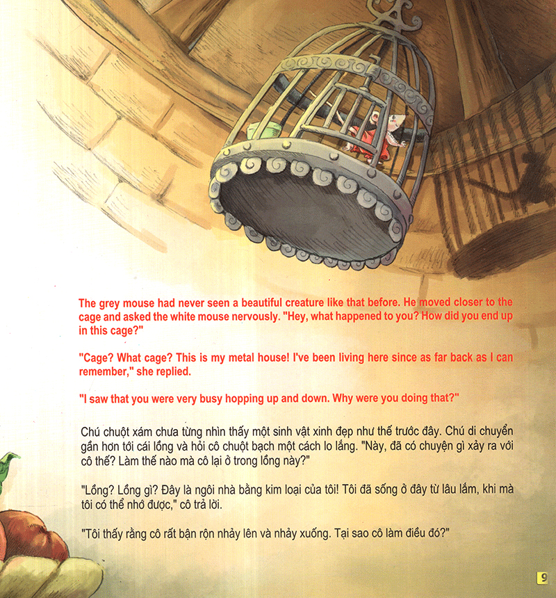 những câu chuyện thú vị giáo dục trẻ - cô chuột bạch nhỏ đuổi theo mặt trời (song ngữ anh - việt)