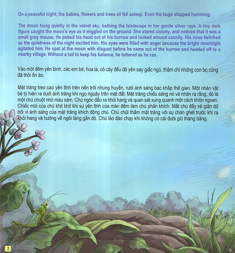 những câu chuyện thú vị giáo dục trẻ - cô chuột bạch nhỏ đuổi theo mặt trời (song ngữ anh - việt)