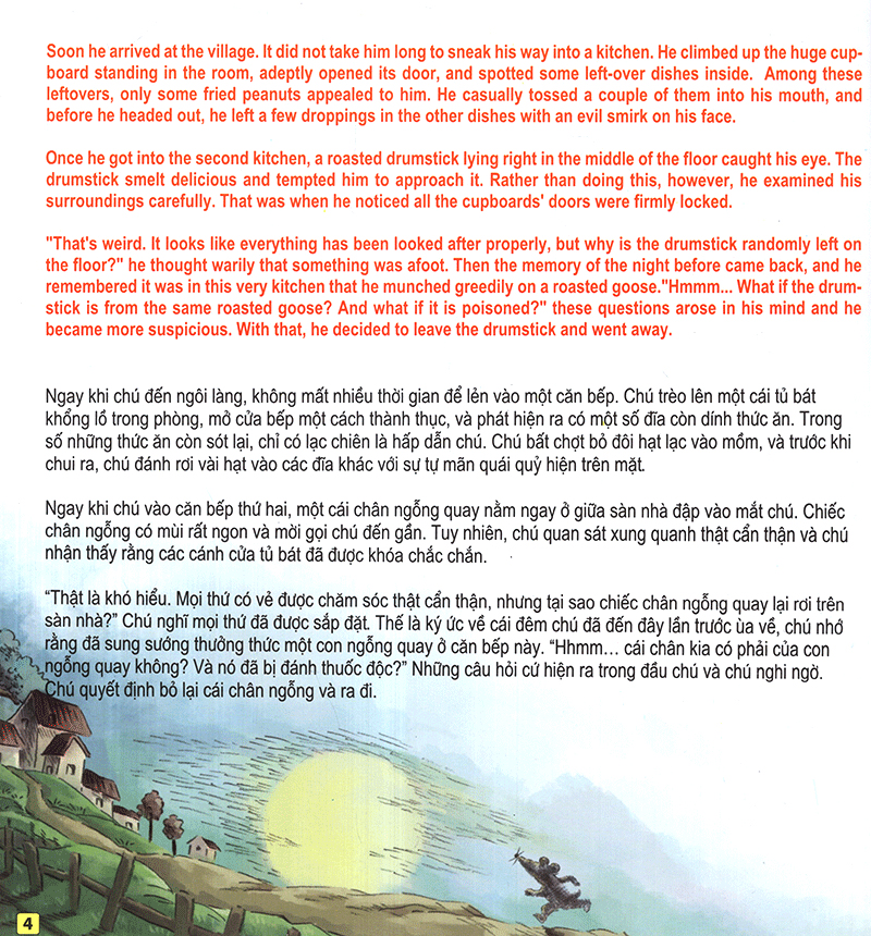 những câu chuyện thú vị giáo dục trẻ - cô chuột bạch nhỏ đuổi theo mặt trời (song ngữ anh - việt)