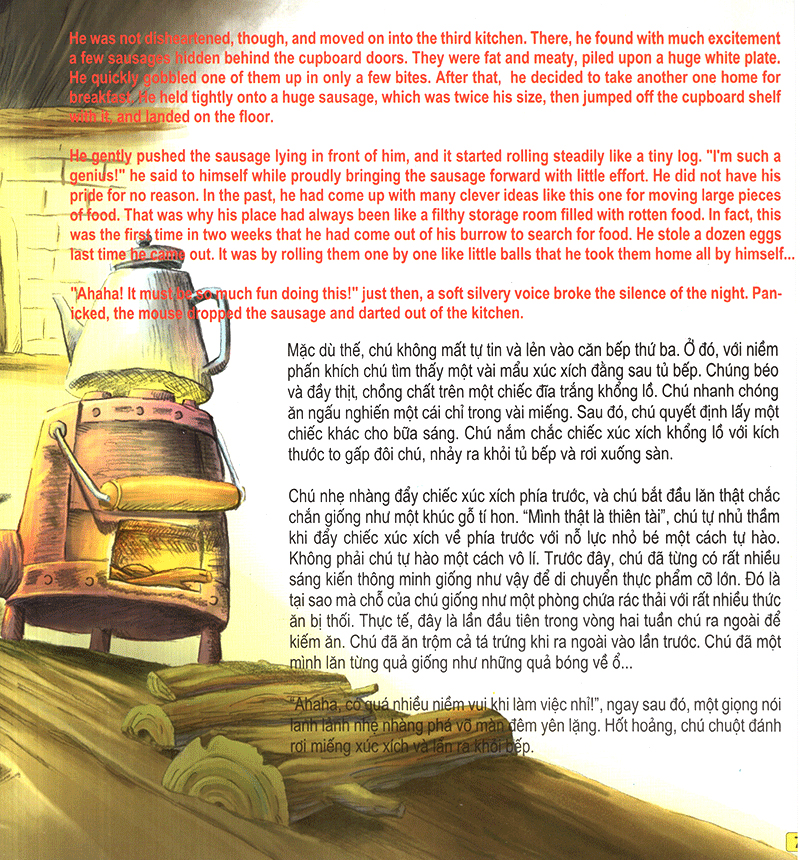 những câu chuyện thú vị giáo dục trẻ - cô chuột bạch nhỏ đuổi theo mặt trời (song ngữ anh - việt)