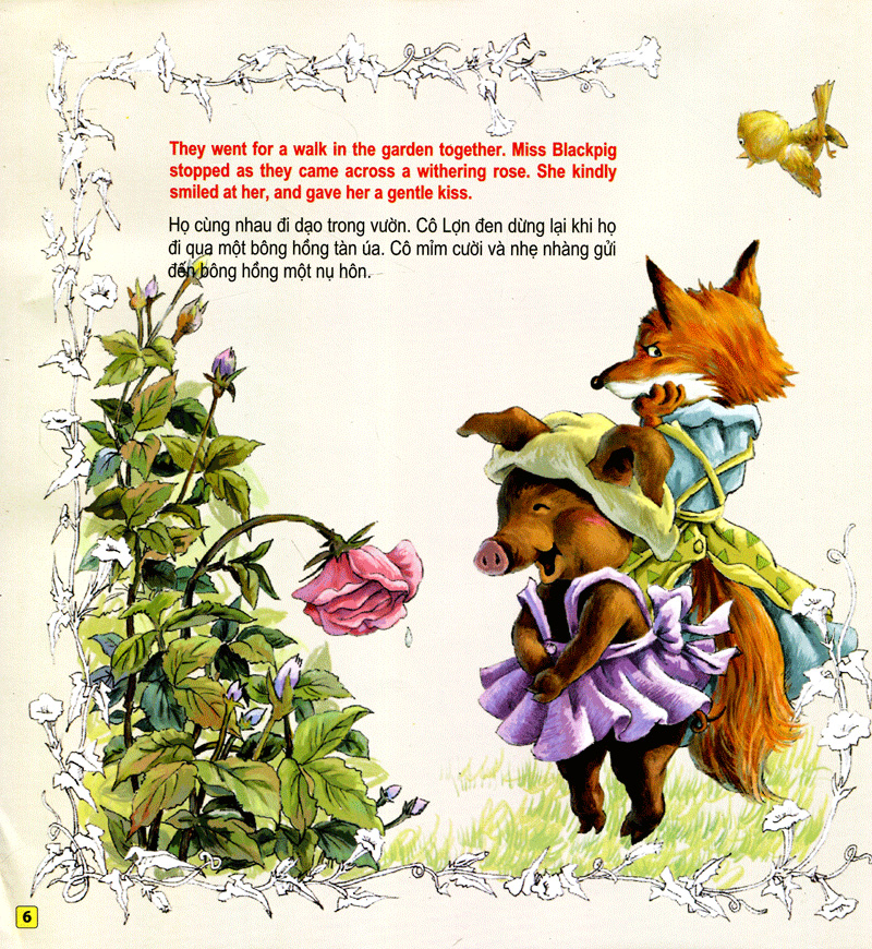 những câu chuyện thú vị giáo dục trẻ - sự quyến rũ của cô lợn đen (song ngữ anh - việt)