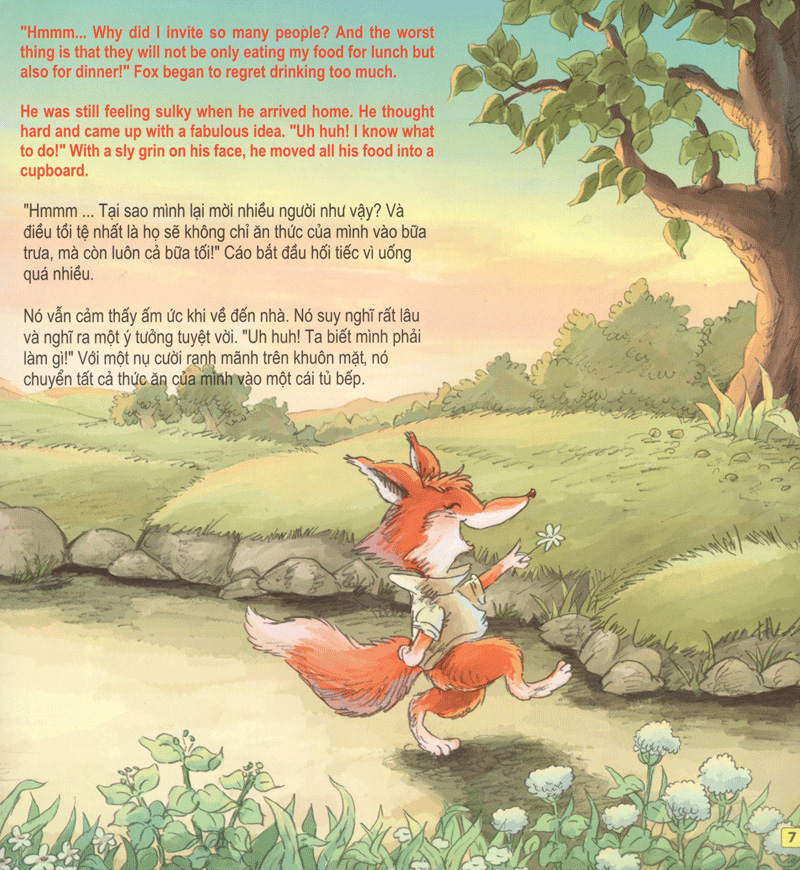 những câu chuyện thú vị giáo dục trẻ - súp dưa vàng súp dưa bạc (song ngữ anh - việt)