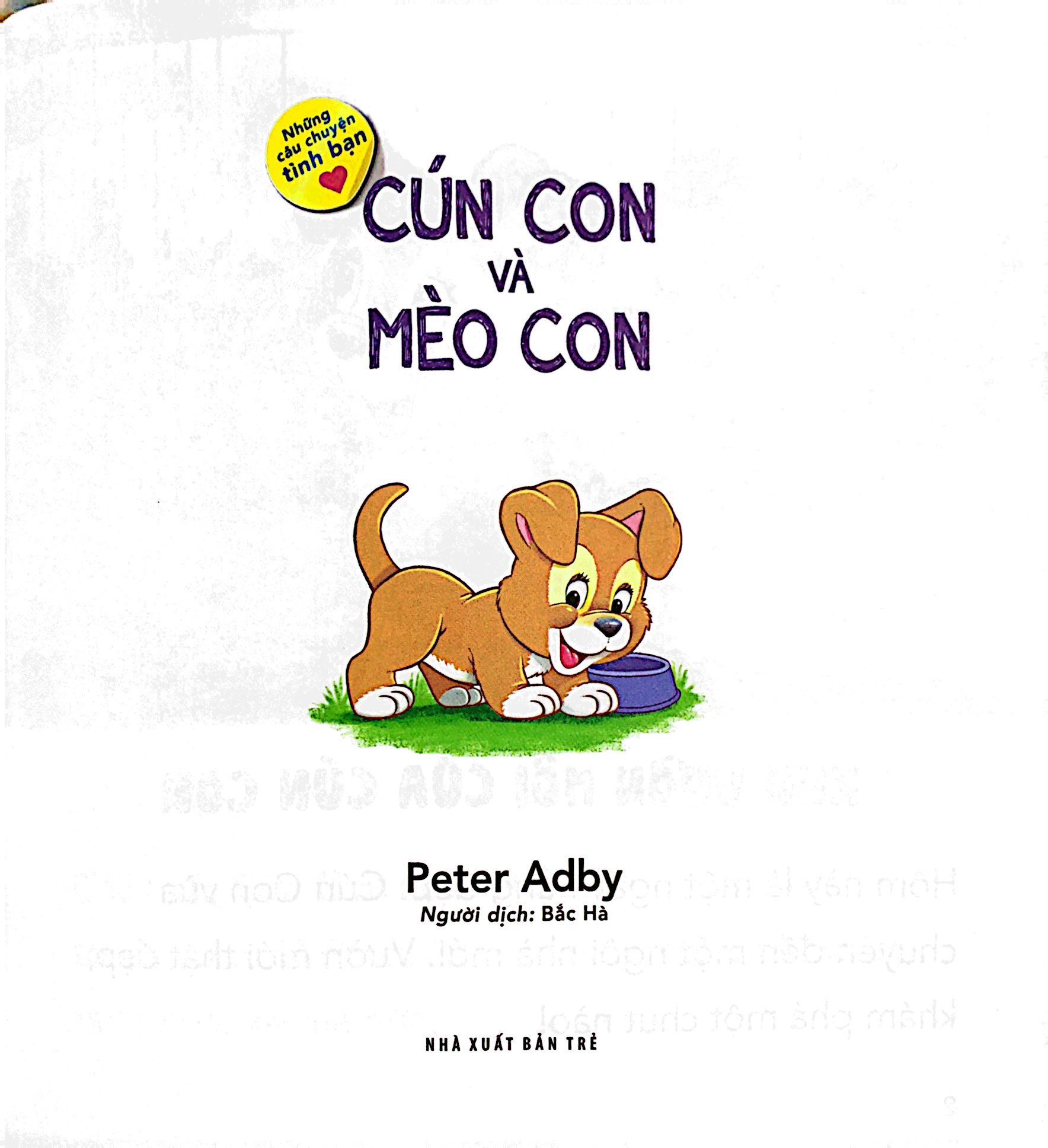 những câu chuyện tình bạn - cún con và mèo con