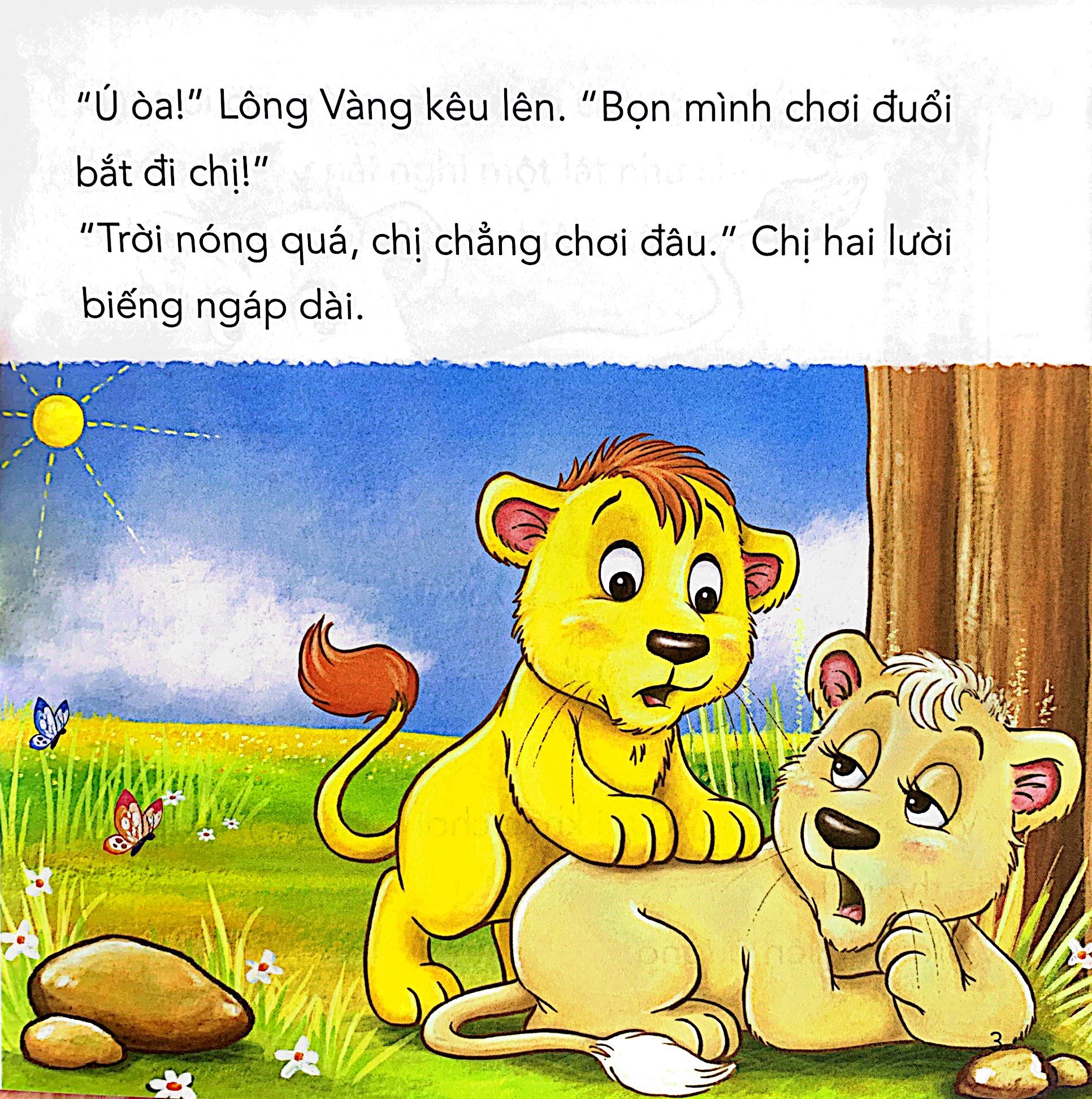 những câu chuyện tình bạn - sư tử lông vàng và hà mã bé bự