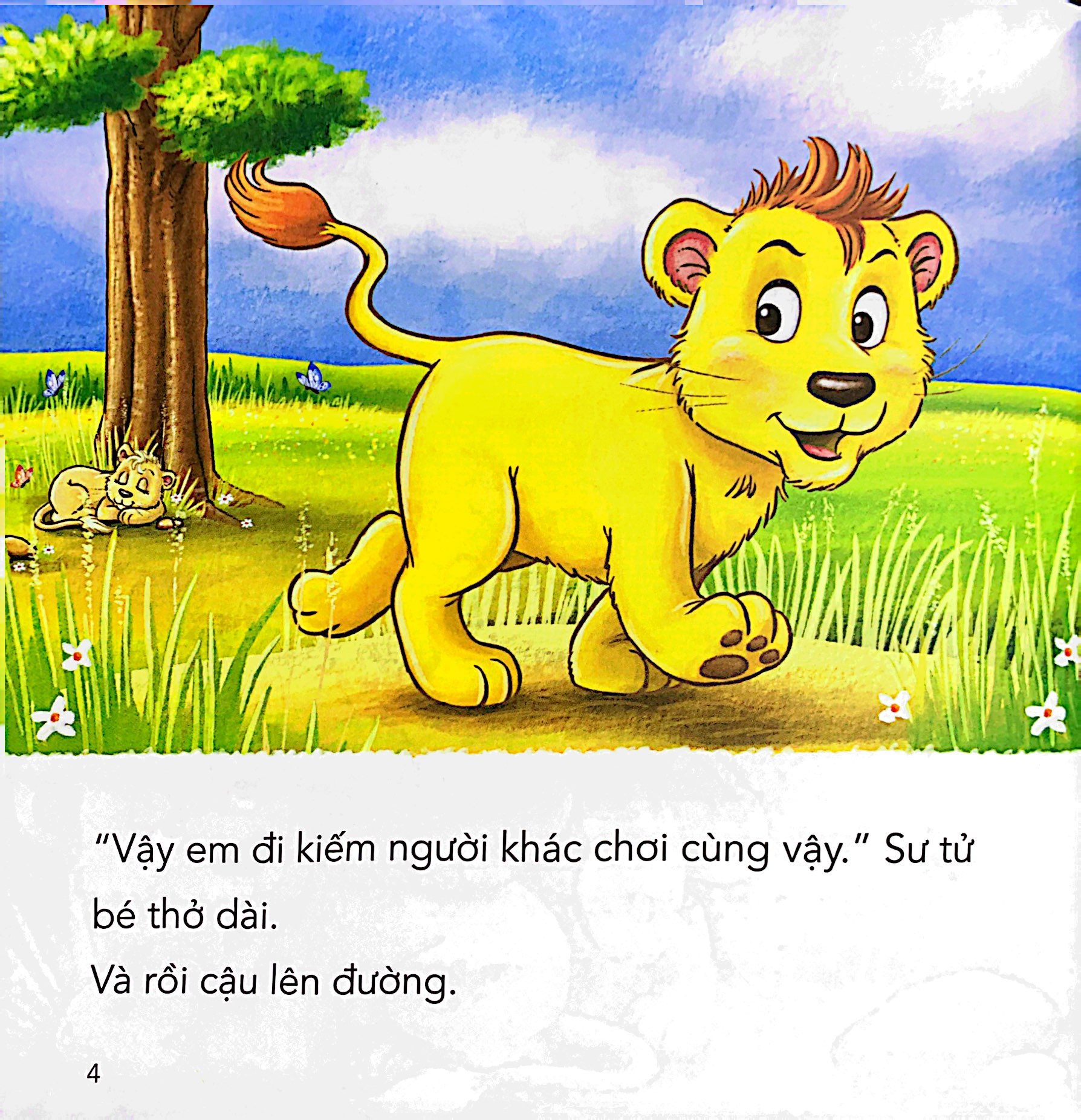 những câu chuyện tình bạn - sư tử lông vàng và hà mã bé bự