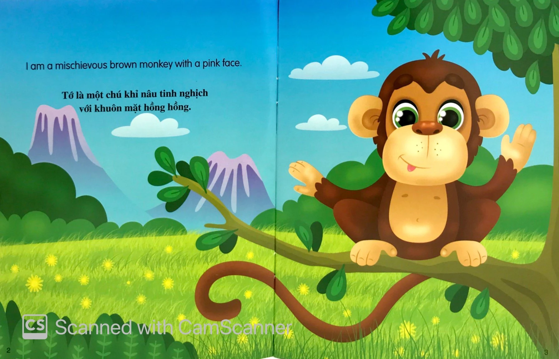 những câu chuyện về thế giới động vật - tớ là một chú khỉ - i am a monkey (song ngữ anh-việt)
