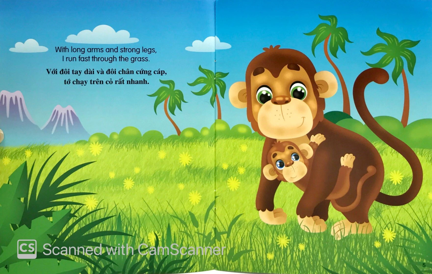 những câu chuyện về thế giới động vật - tớ là một chú khỉ - i am a monkey (song ngữ anh-việt)