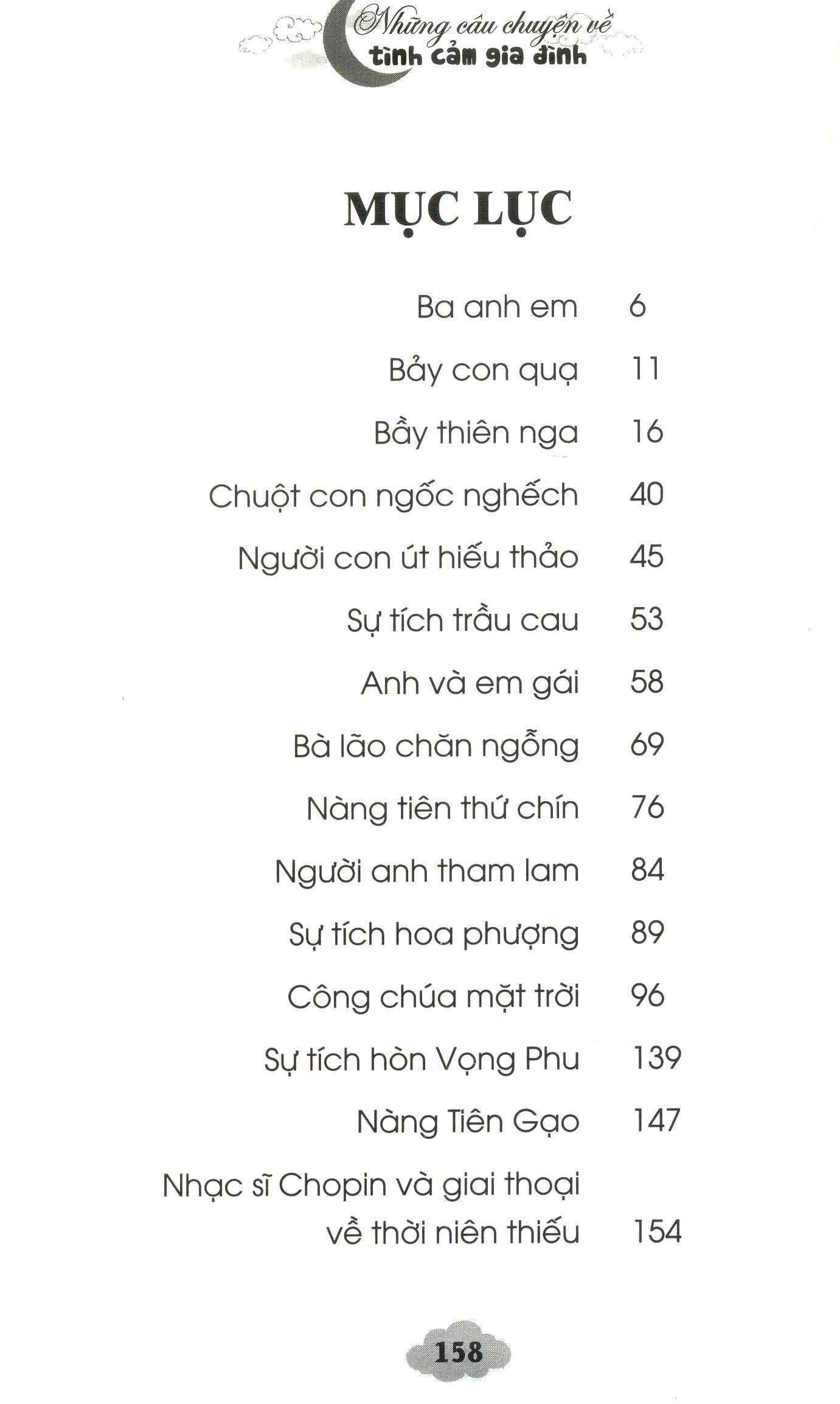 những câu chuyện về tình cảm gia đình