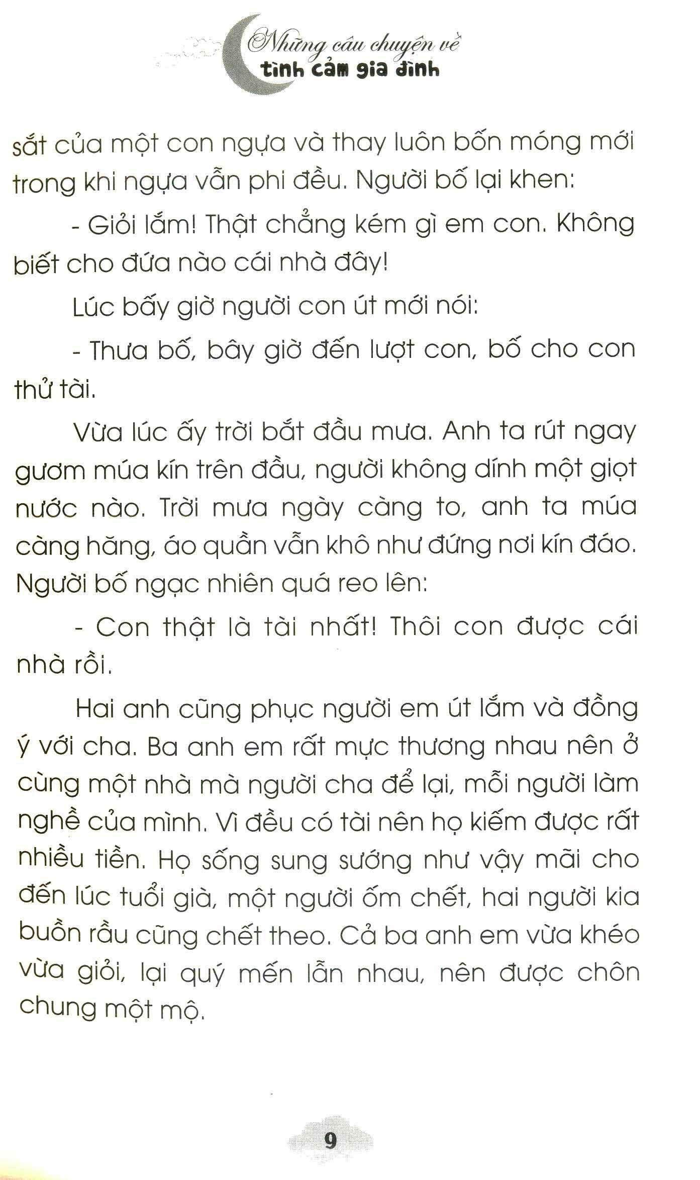 những câu chuyện về tình cảm gia đình