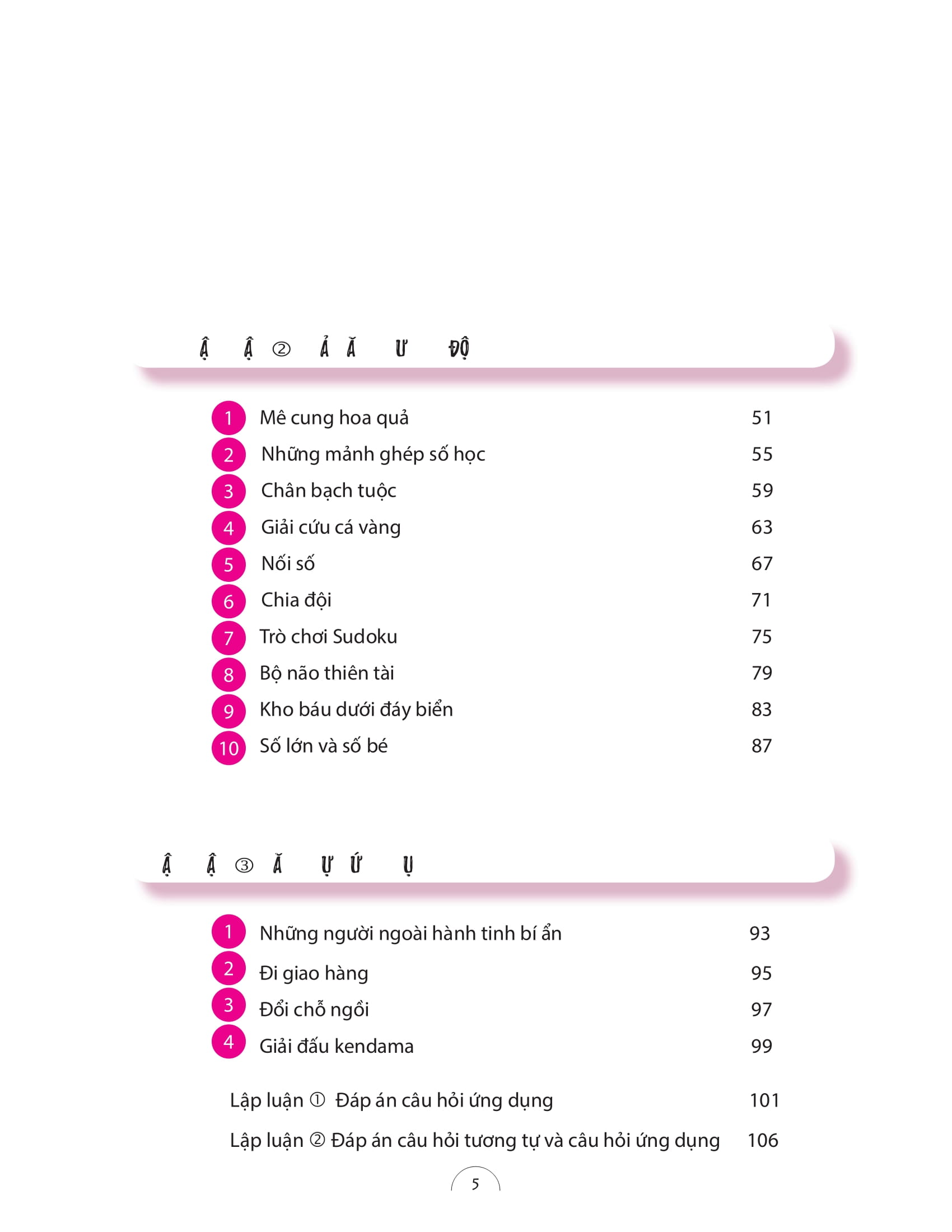 những câu đố toán học kiểu nhật - lập luận