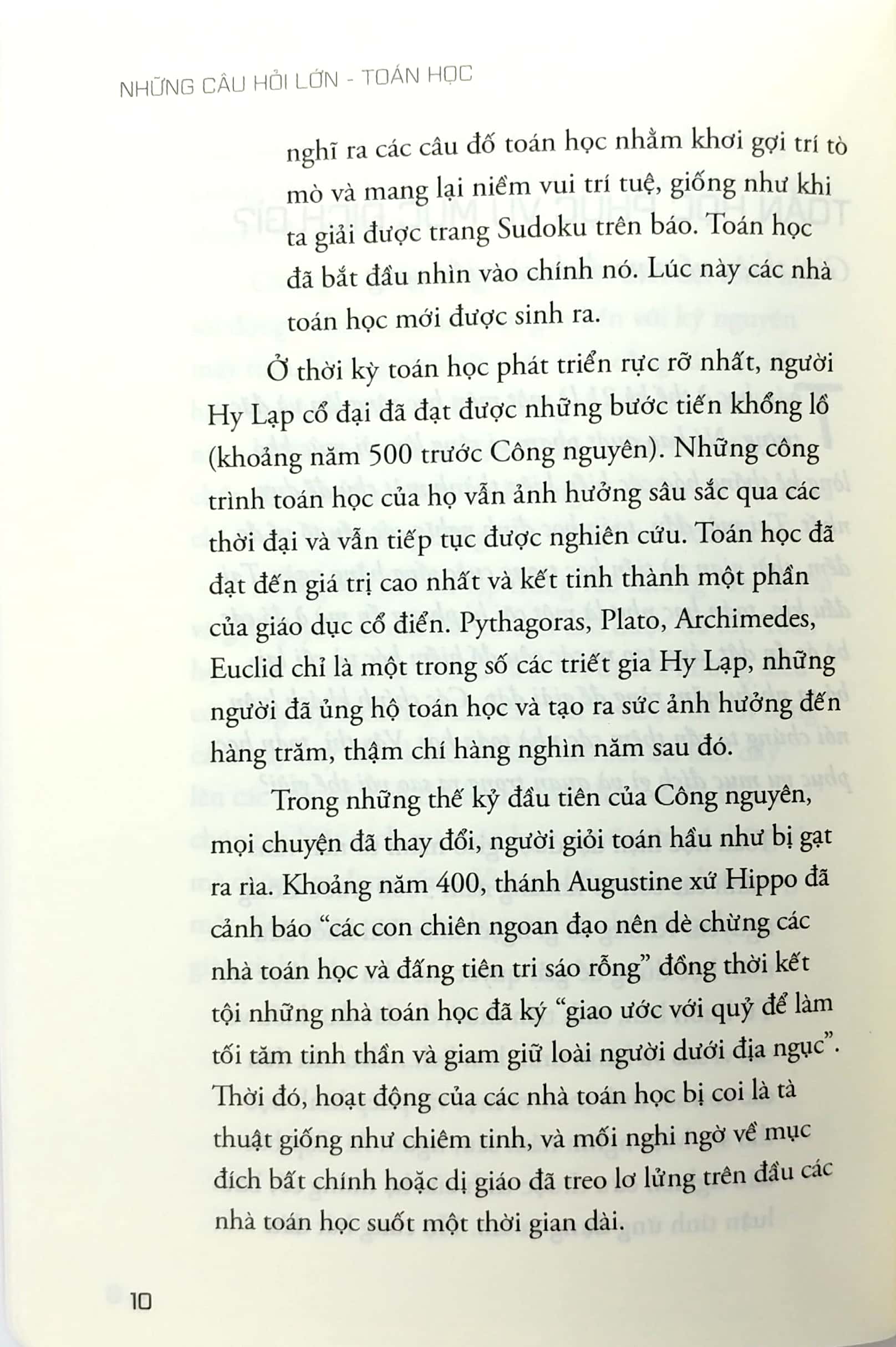 những câu hỏi lớn toán học (tái bản)