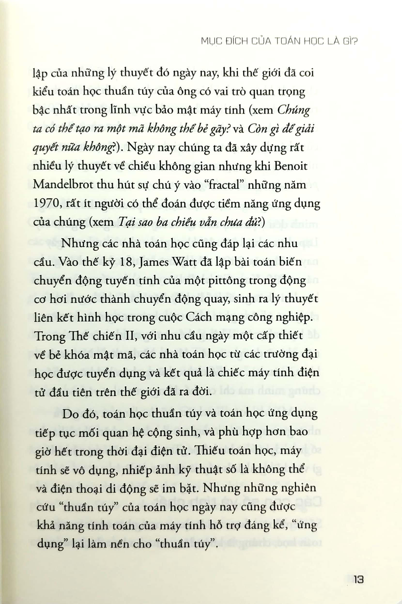 những câu hỏi lớn toán học (tái bản)