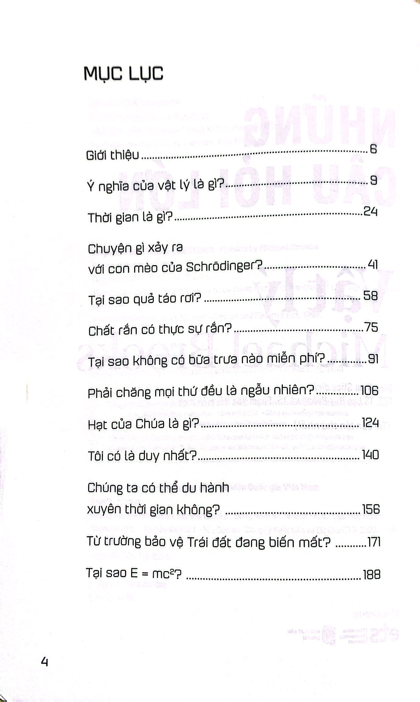 những câu hỏi lớn vật lý (tái bản)