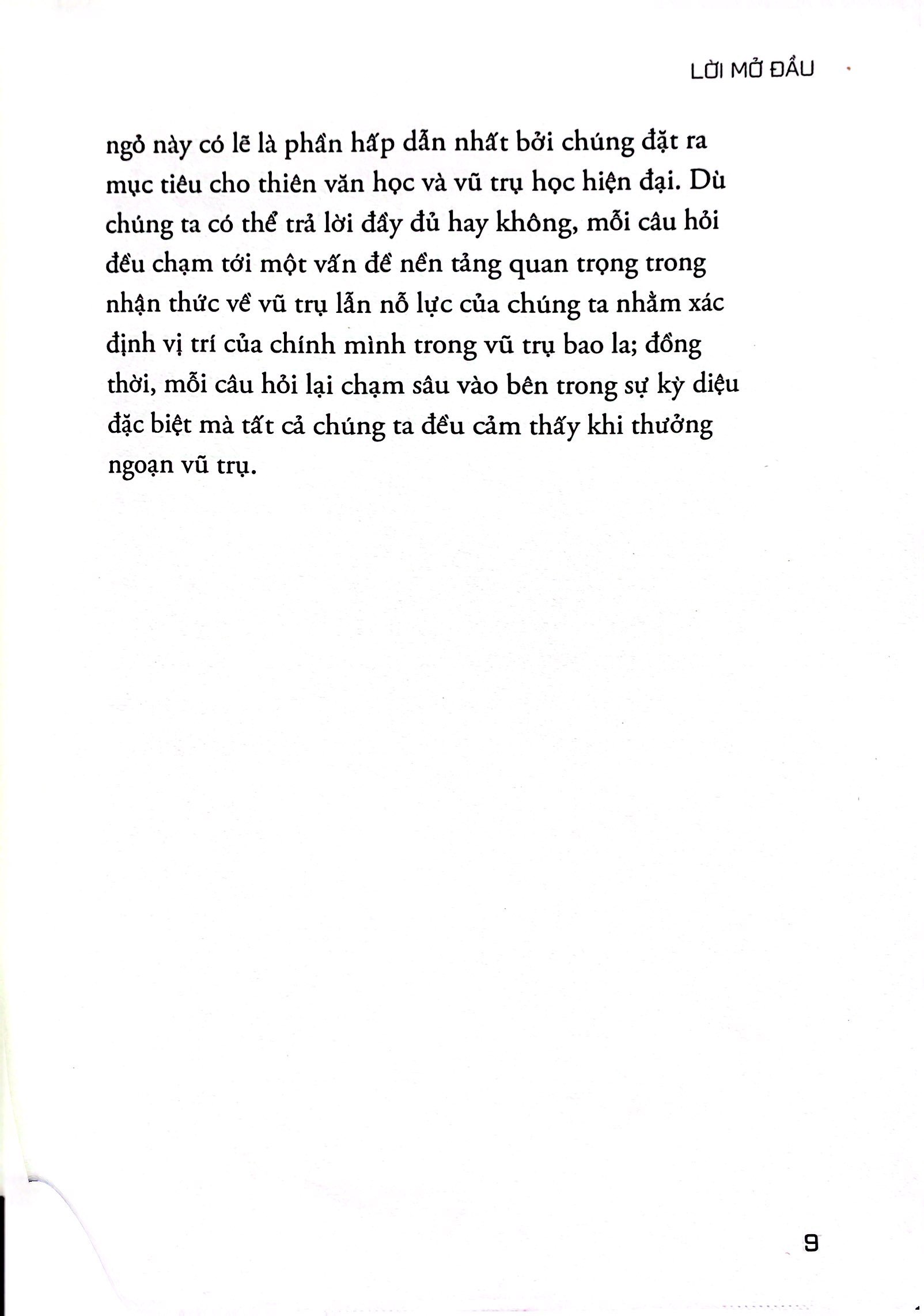 những câu hỏi lớn vũ trụ (tái bản)