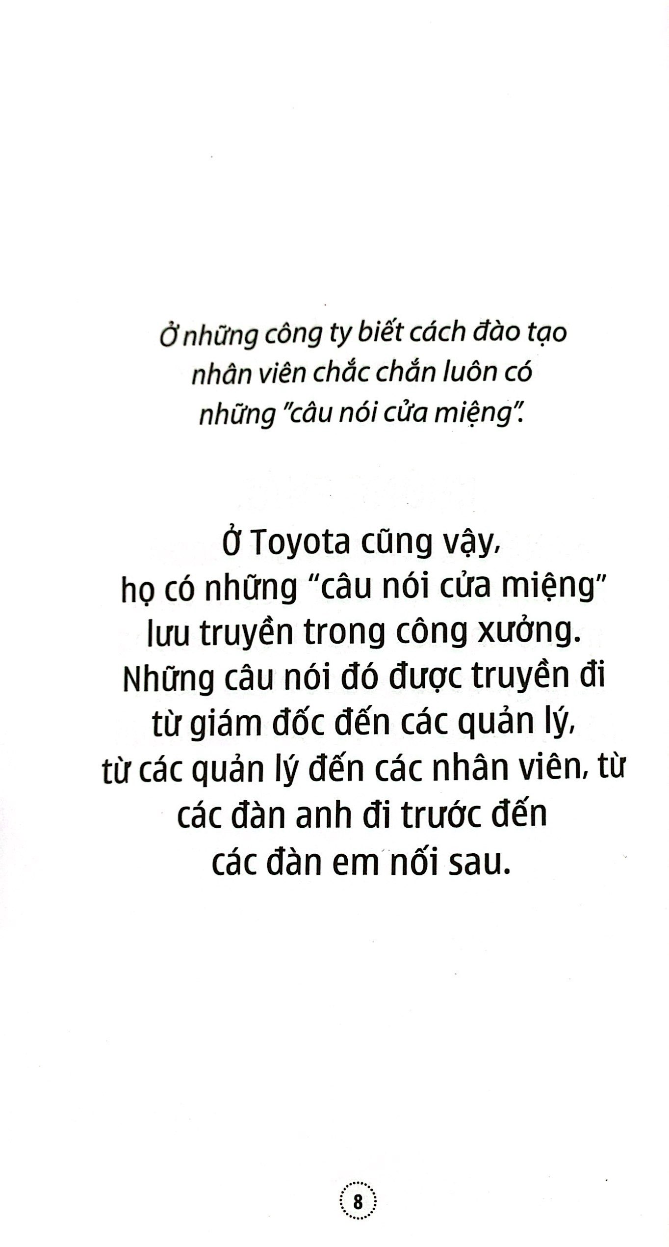 những câu nói cửa miệng làm nên thành công của toyota (tái bản 2023)