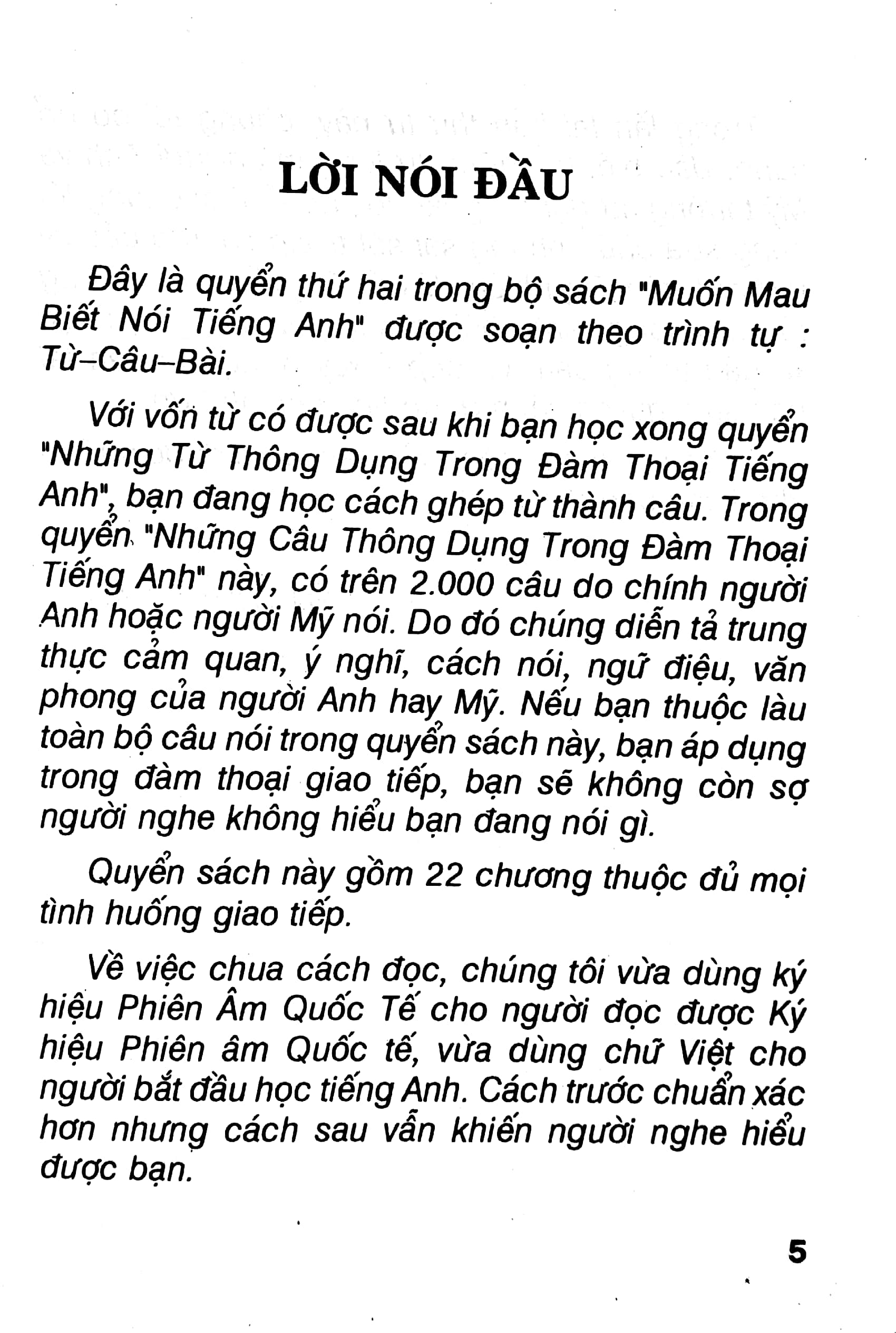 những câu thông dụng trong đàm thoại tiếng anh