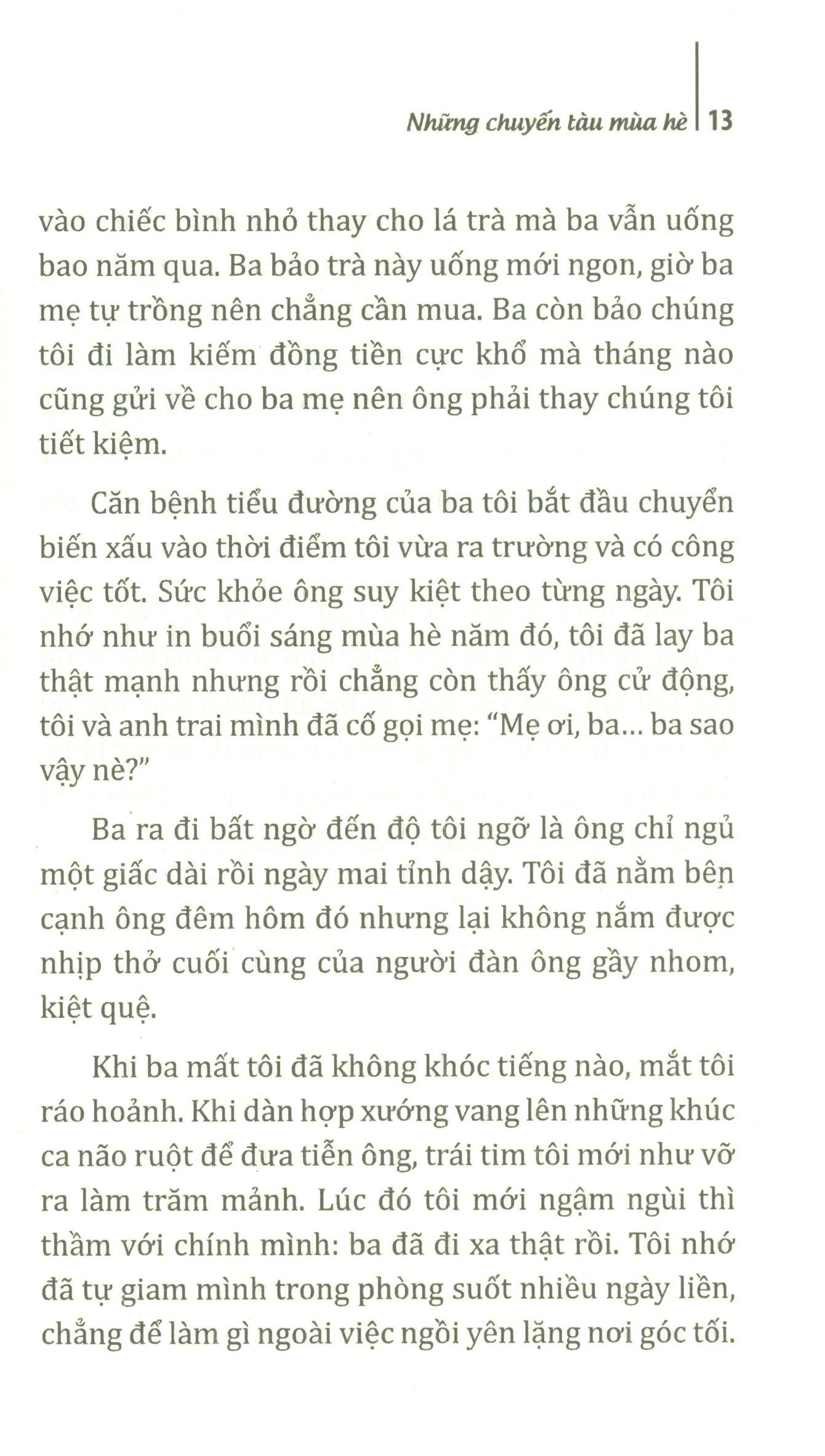 những chuyến tàu mùa hè