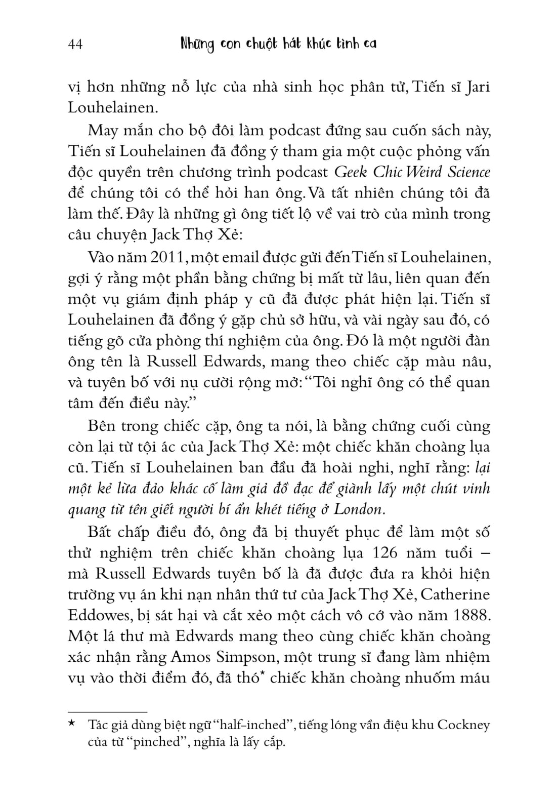 những con chuột hát khúc tình ca và những câu chuyện kỳ lạ từ thế giới khoa học - the mice who sing for sex