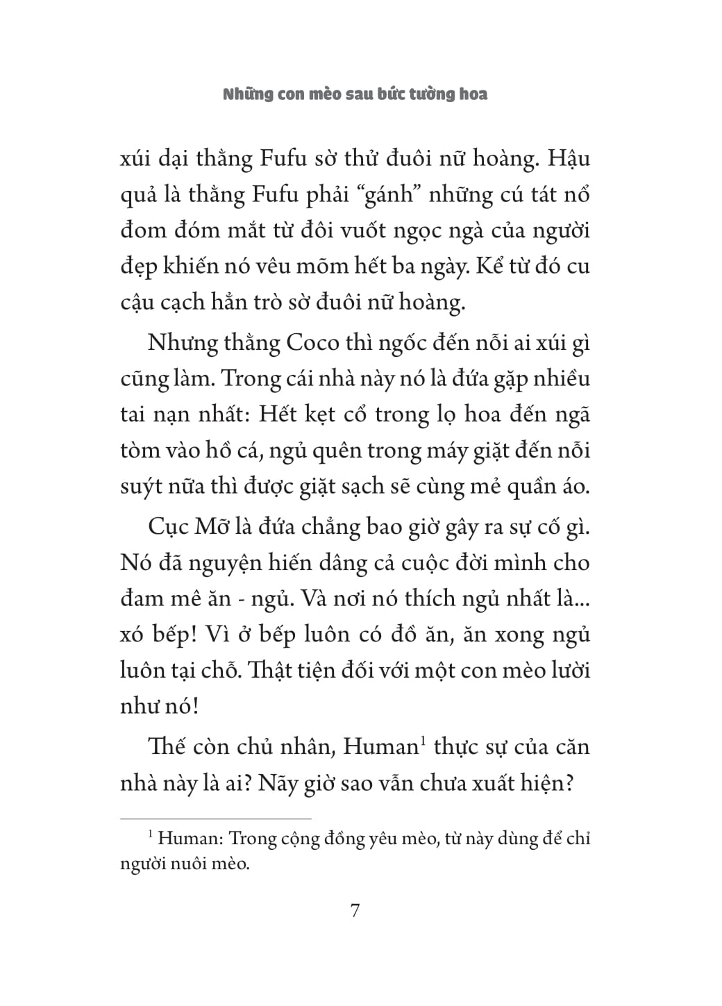 những con mèo sau bức tường hoa