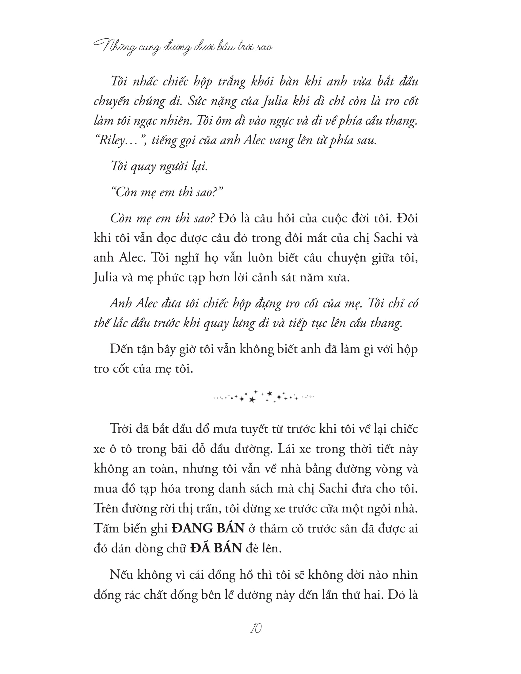 những cung đường dưới bầu trời sao