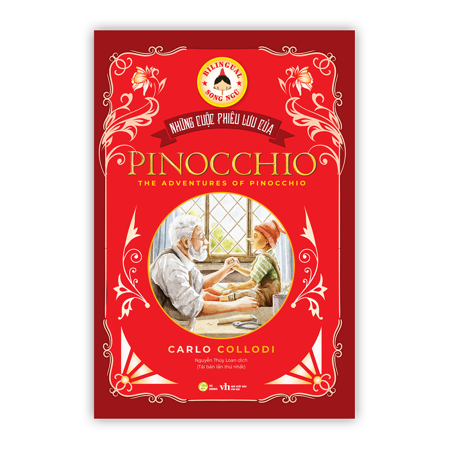 những cuộc phiêu lưu của pinocchio - song ngữ việt-anh (tái bản 2024)