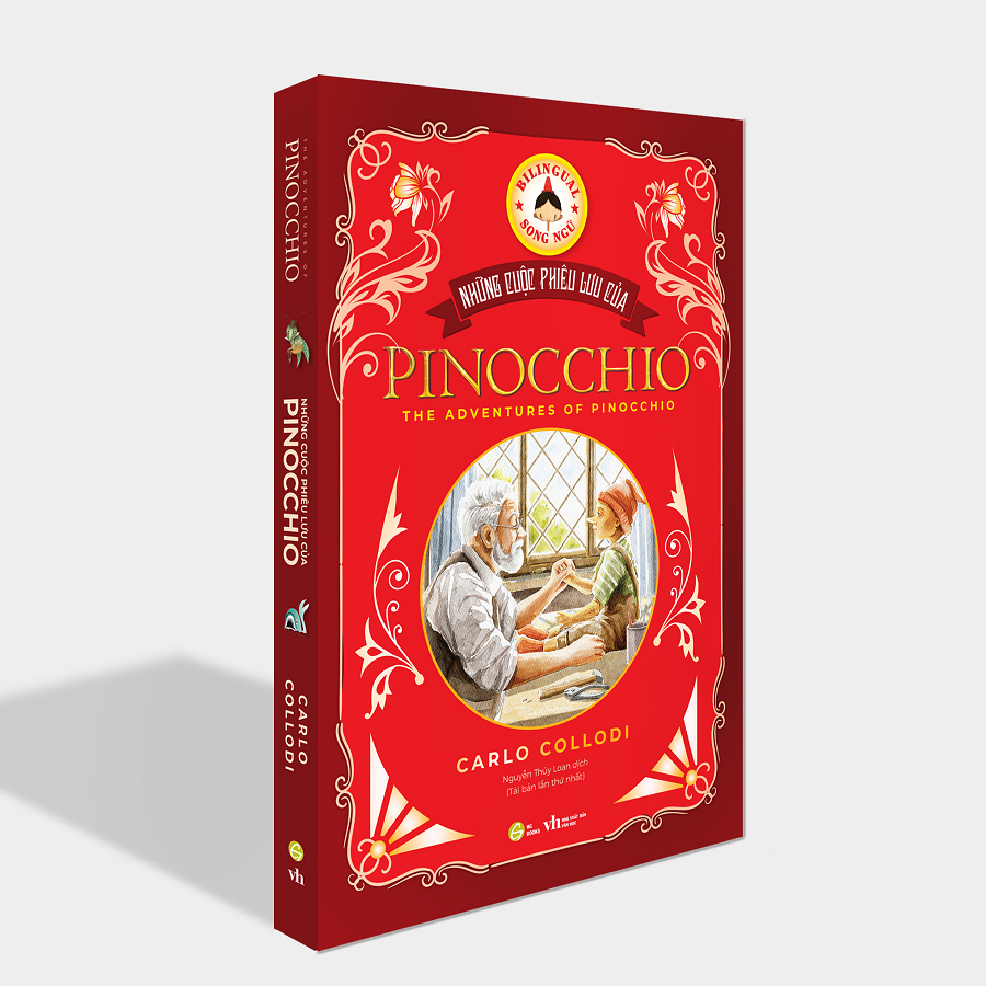 những cuộc phiêu lưu của pinocchio - song ngữ việt-anh (tái bản 2024)