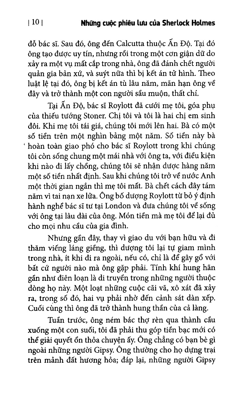 những cuộc phiêu lưu của sherlock holmes (tái bản 2022)