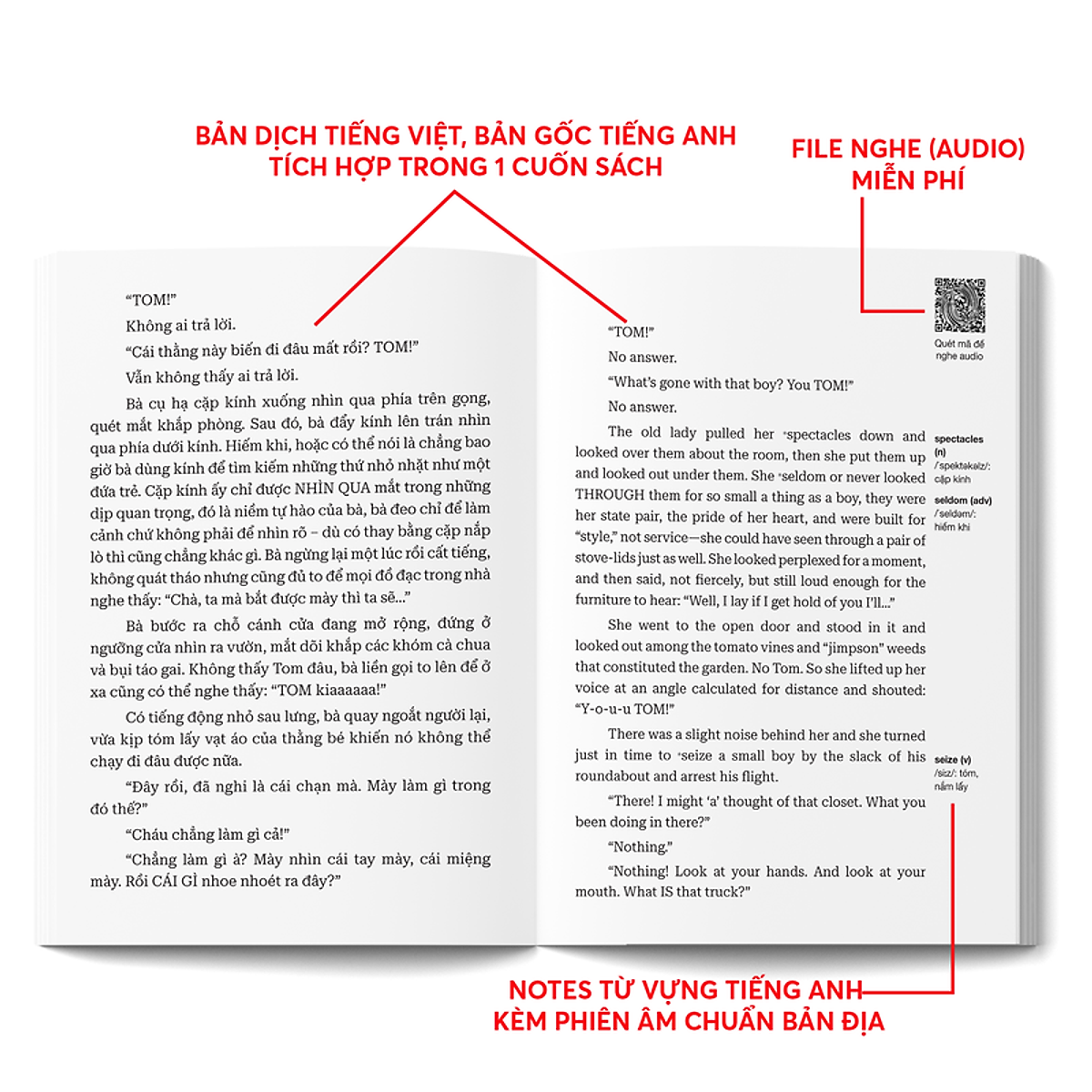 những cuộc phiêu lưu của tom sawyer - the adventures of tom sawyer - song ngữ việt-anh