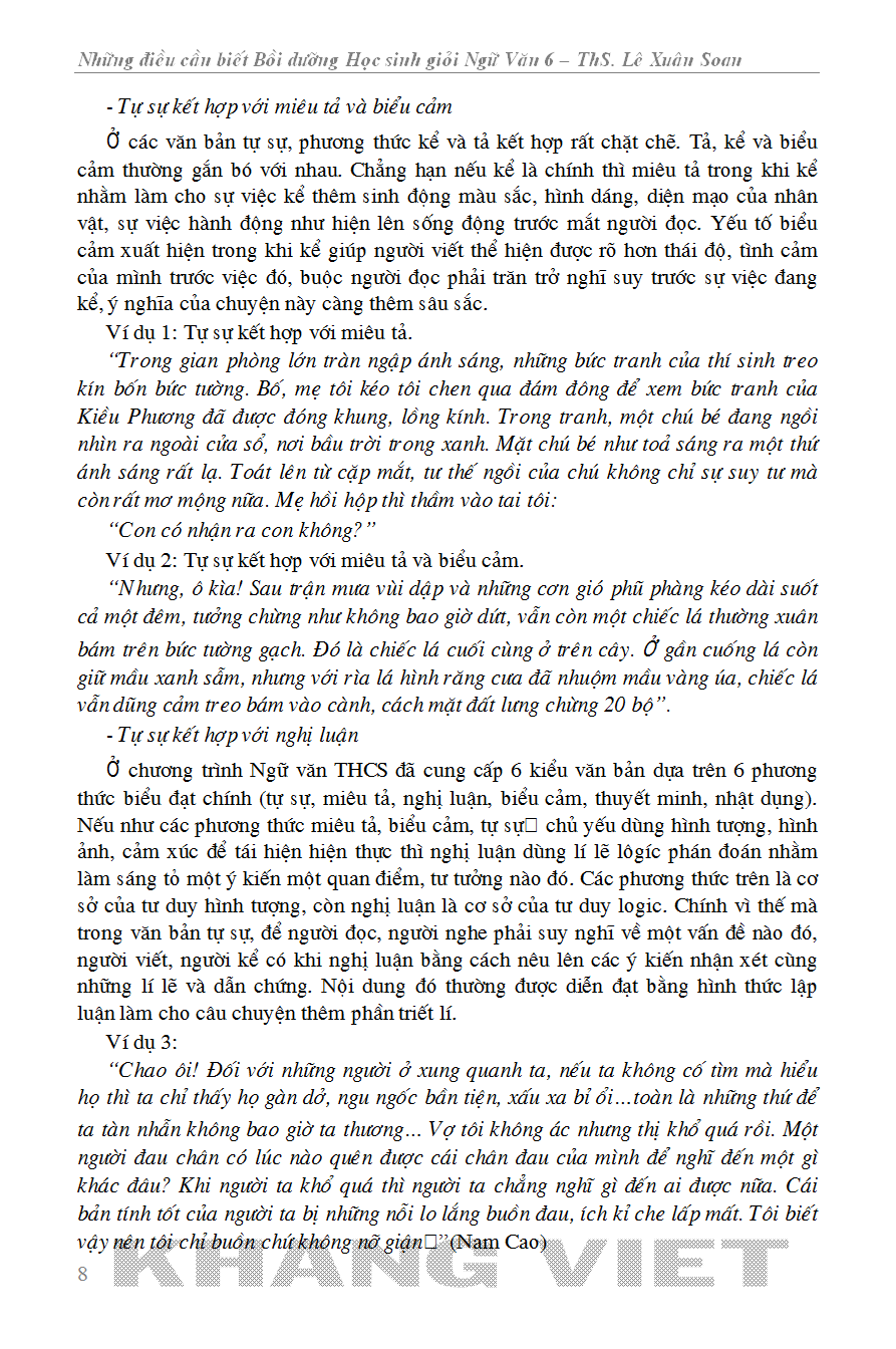 những điều cần biết bồi dưỡng học sinh giỏi ngữ văn 6