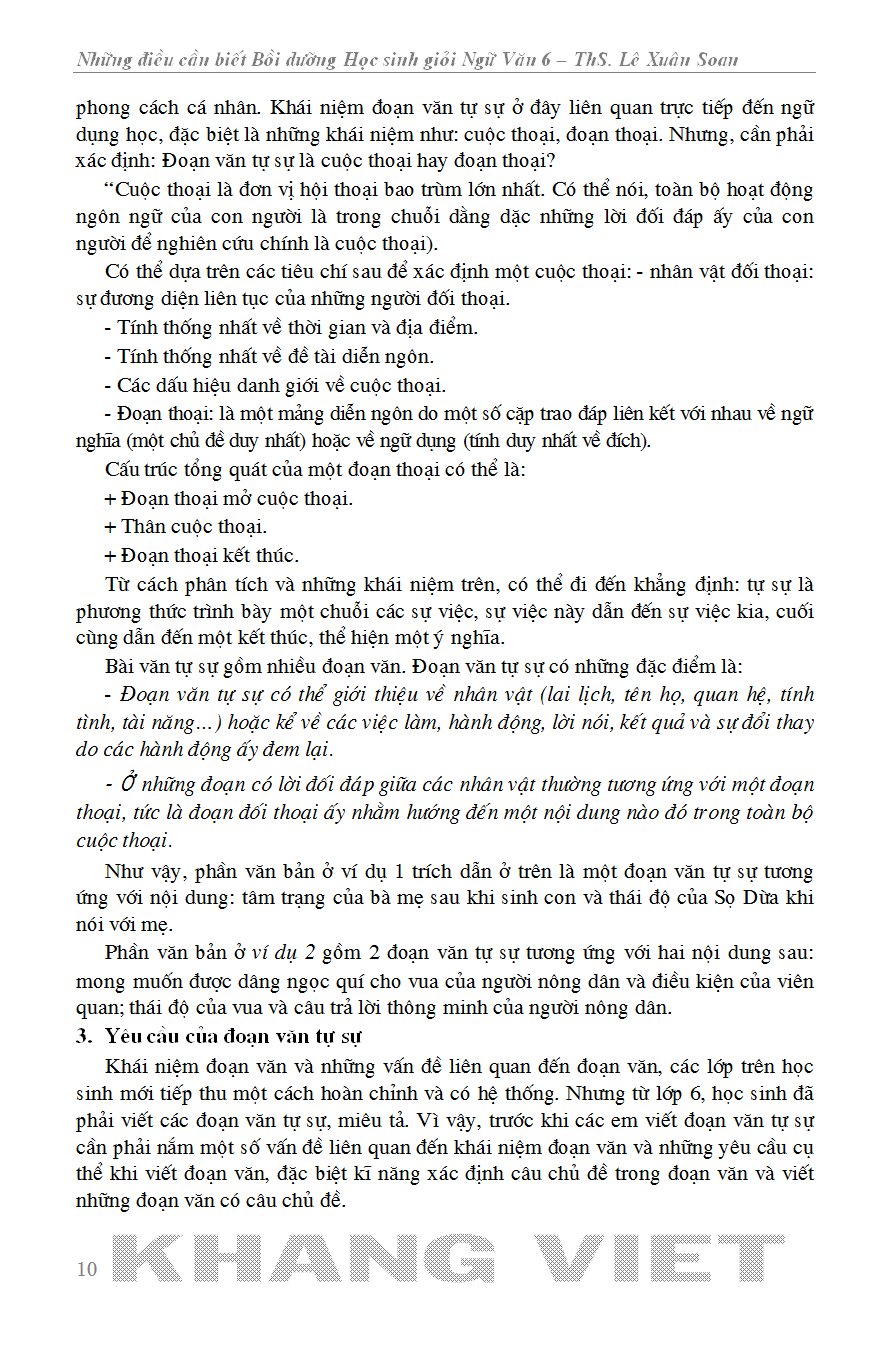 những điều cần biết bồi dưỡng học sinh giỏi ngữ văn 6