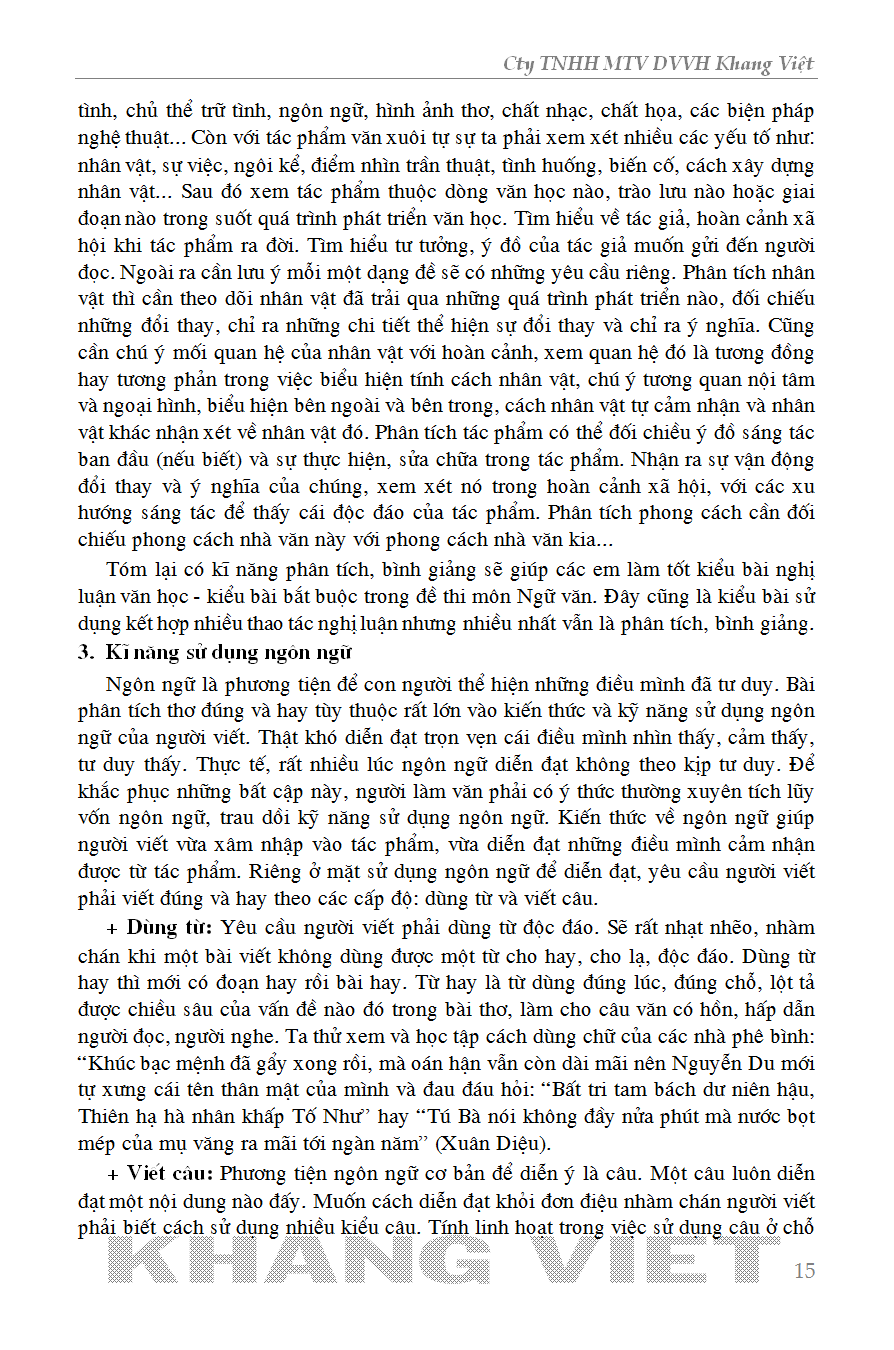 những điều cần biết bồi dưỡng học sinh giỏi ngữ văn lớp 9 (phiên bản mới nhất)